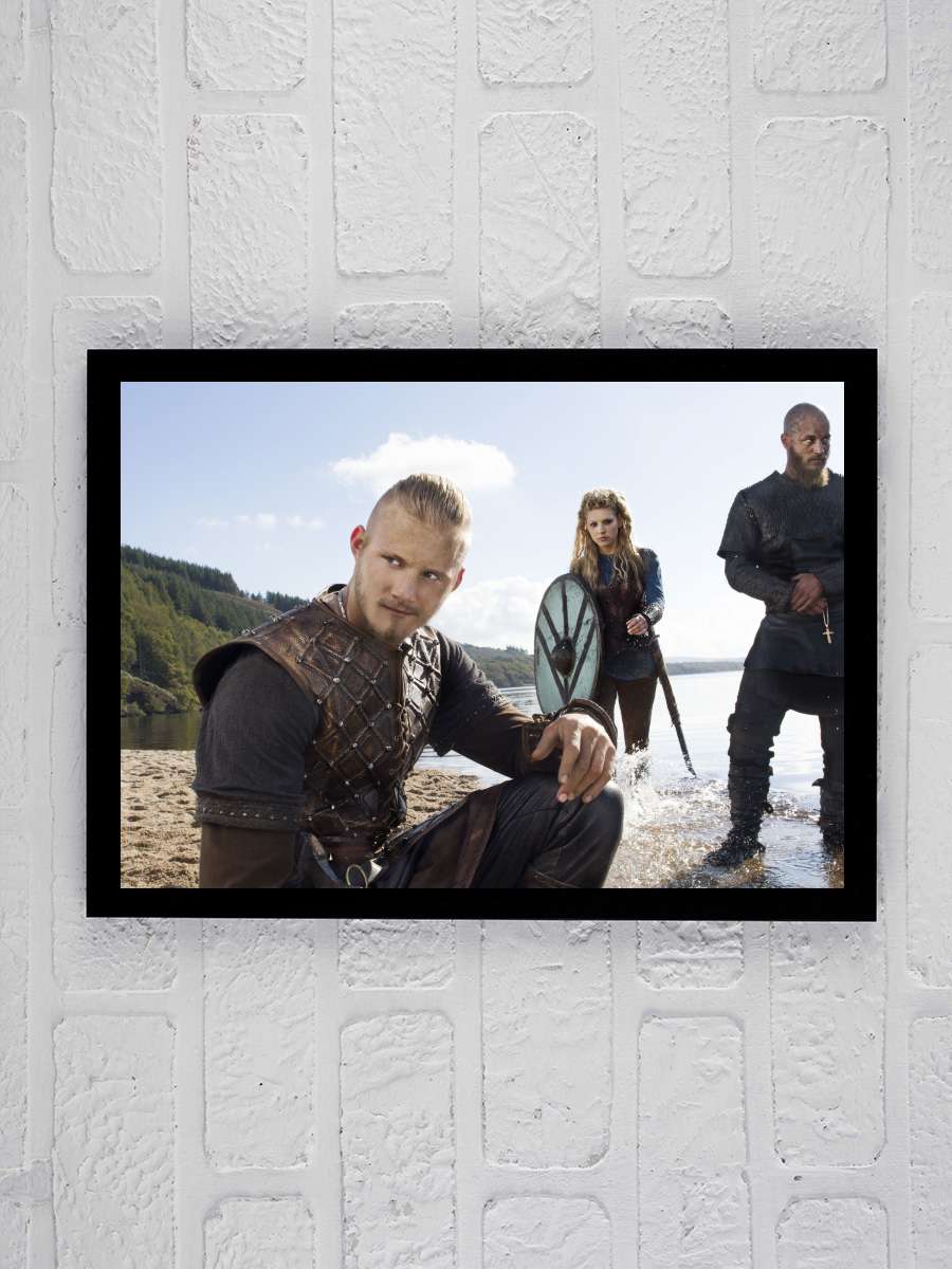 Vikingler - Vikings Dizi Tablo Siyah Çerçeveli Dizi Poster Duvar Tablo