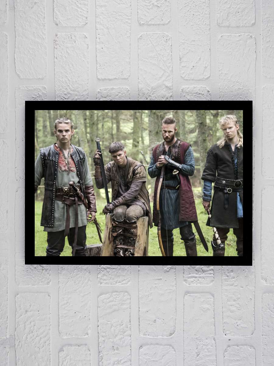 Vikingler - Vikings Dizi Tablo Siyah Çerçeveli Dizi Poster Duvar Tablo