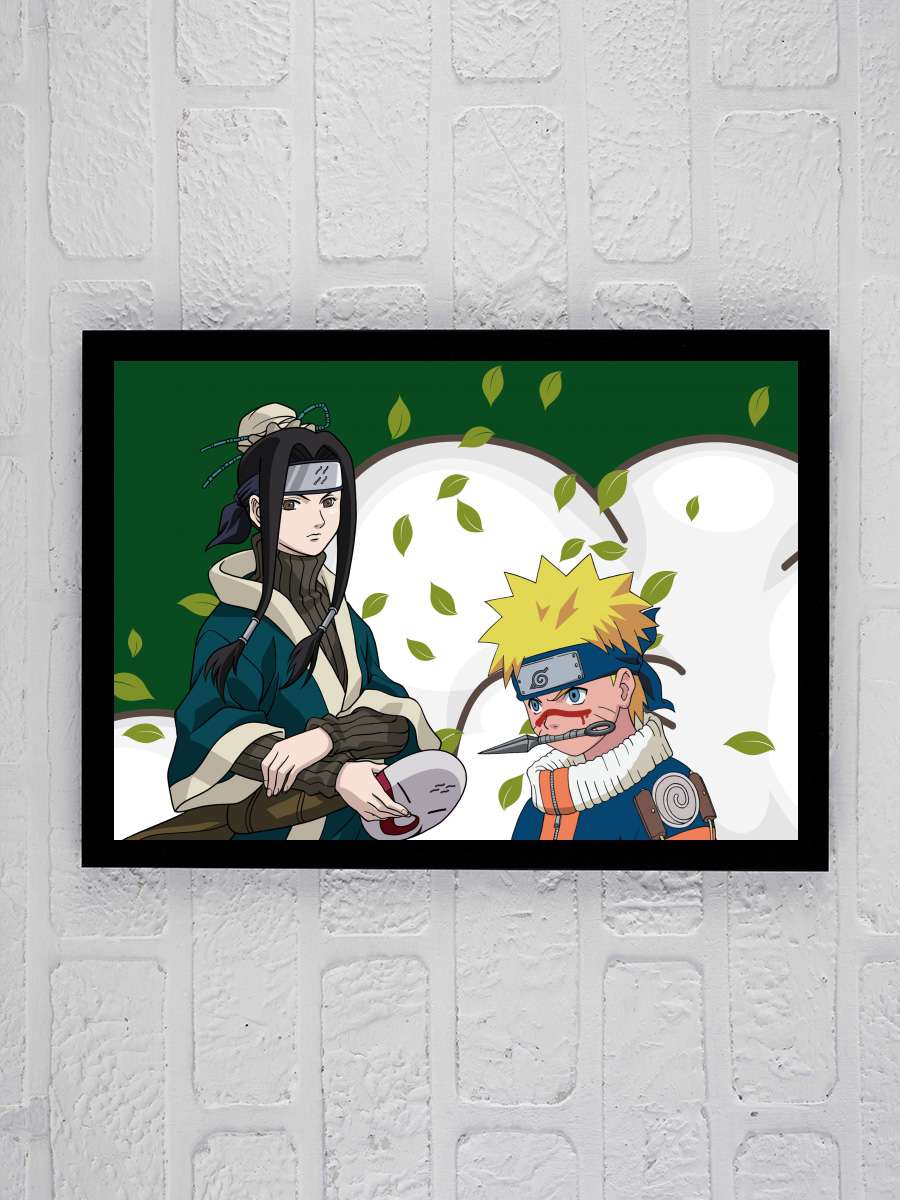 Naruto - ナルト Dizi Tablo Siyah Çerçeveli Dizi Poster Duvar Tablo