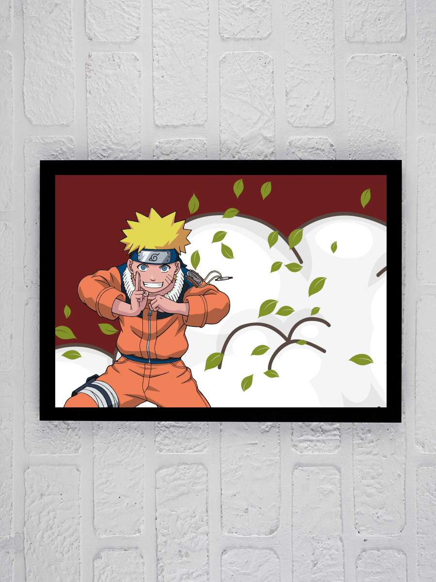 Naruto - ナルト Dizi Tablo Siyah Çerçeveli Dizi Poster Duvar Tablo