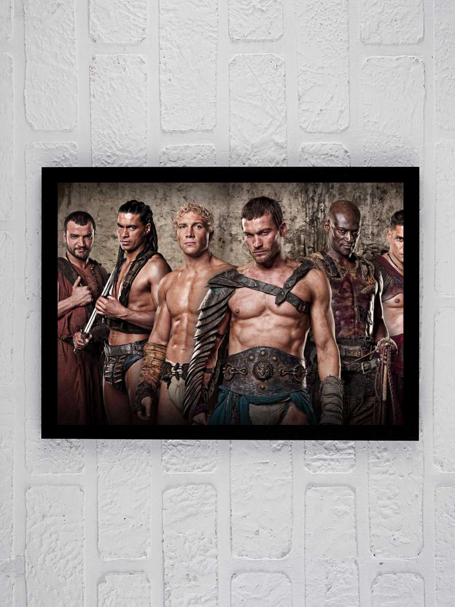 Spartacus Dizi Tablo Siyah Çerçeveli Dizi Poster Duvar Tablo