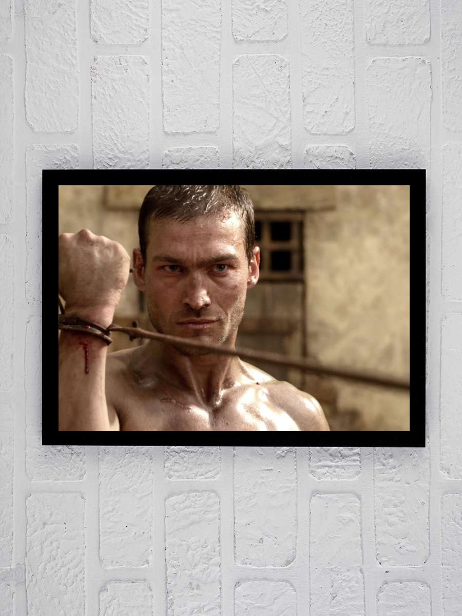 Spartacus Dizi Tablo Siyah Çerçeveli Dizi Poster Duvar Tablo