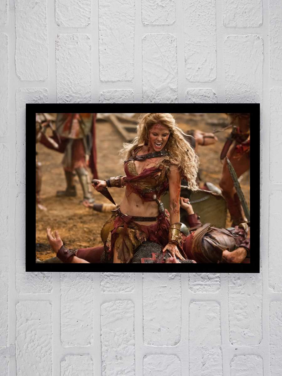 Spartacus Dizi Tablo Siyah Çerçeveli Dizi Poster Duvar Tablo