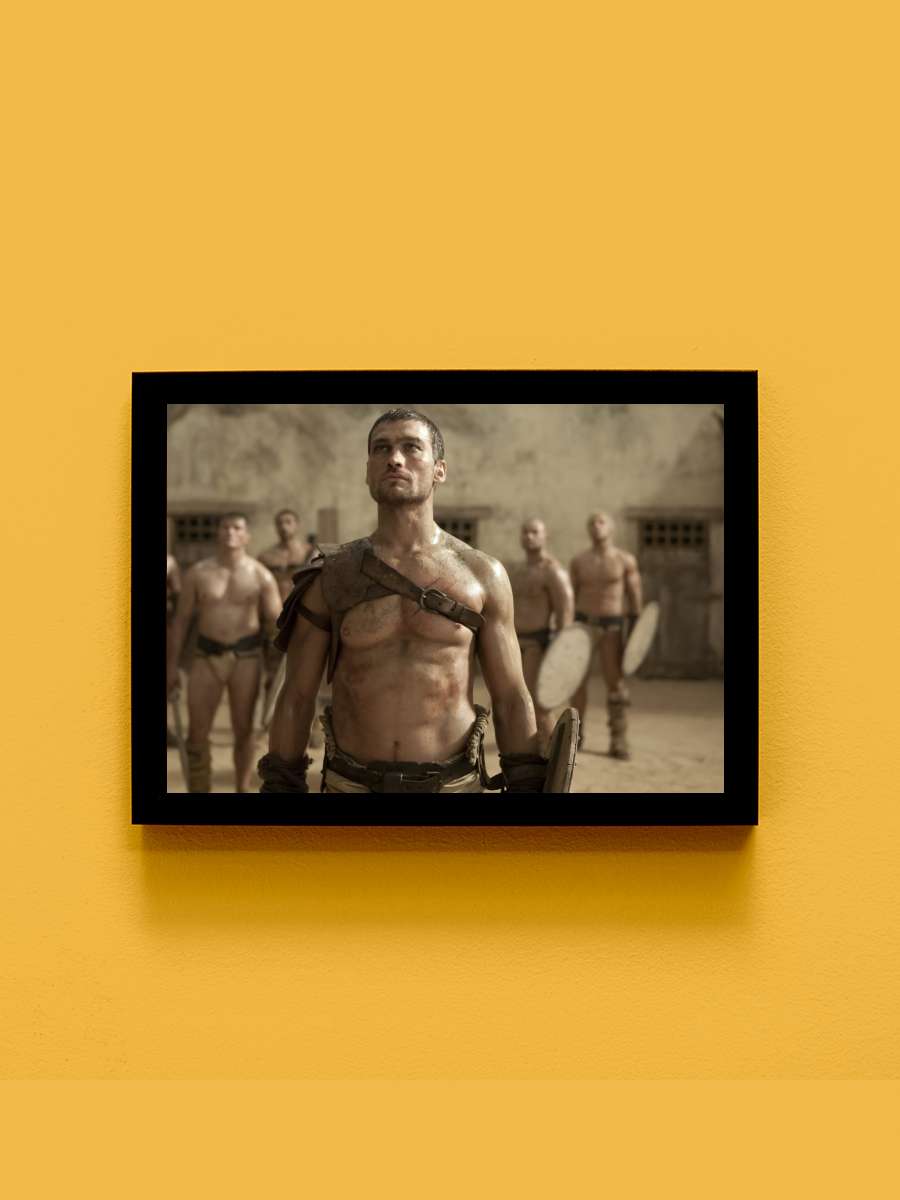 Spartacus Dizi Tablo Siyah Çerçeveli Dizi Poster Duvar Tablo