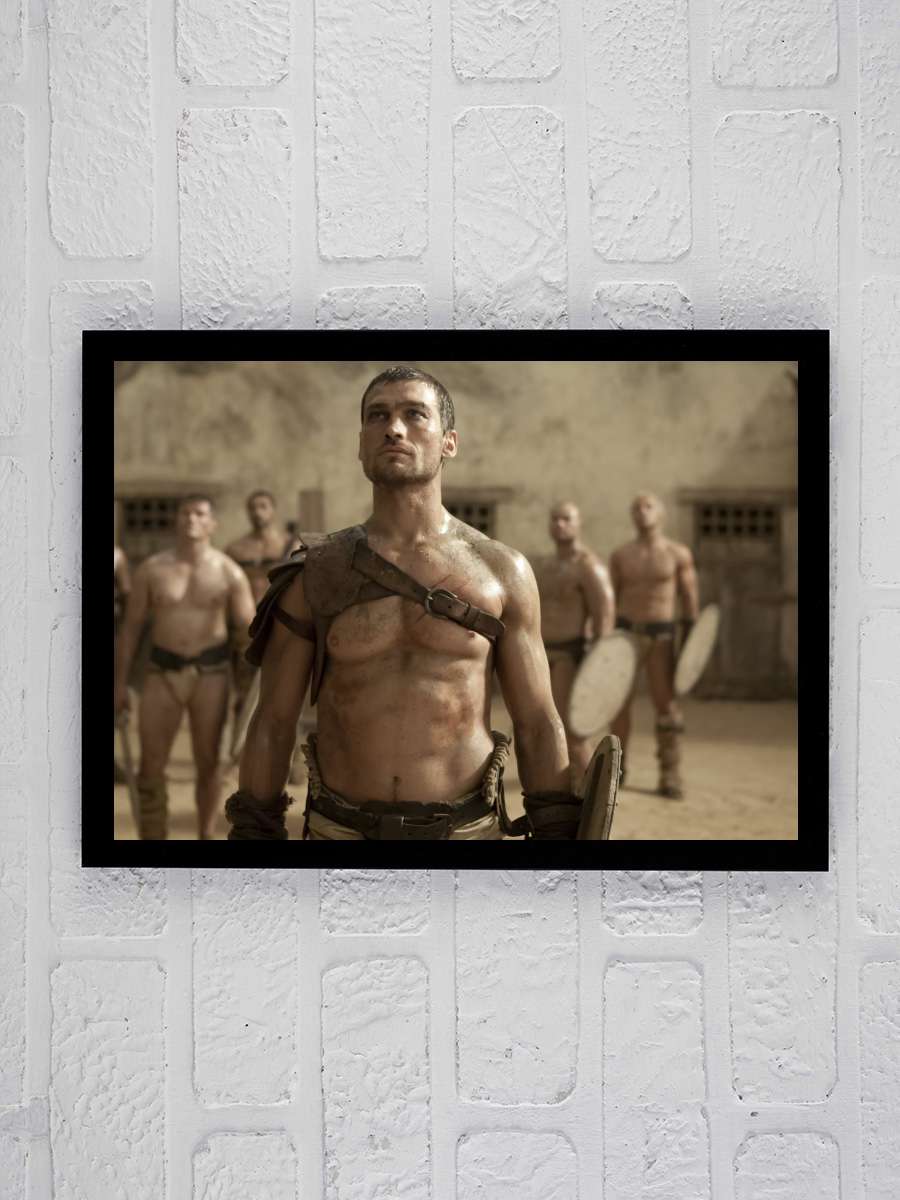 Spartacus Dizi Tablo Siyah Çerçeveli Dizi Poster Duvar Tablo