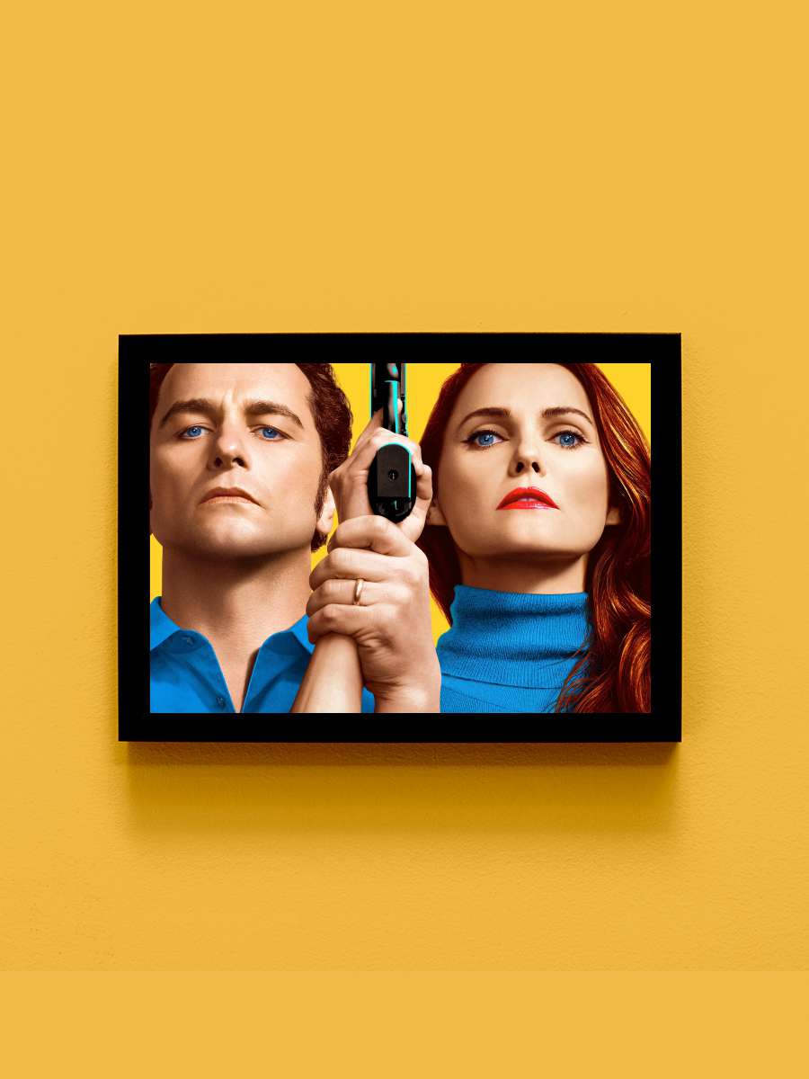 The Americans Dizi Tablo Siyah Çerçeveli Dizi Poster Duvar Tablo