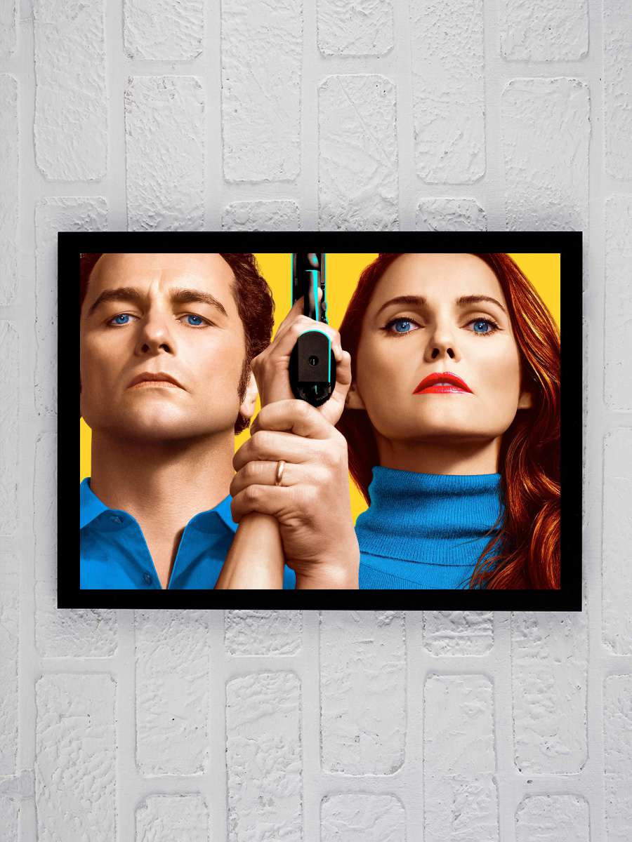 The Americans Dizi Tablo Siyah Çerçeveli Dizi Poster Duvar Tablo