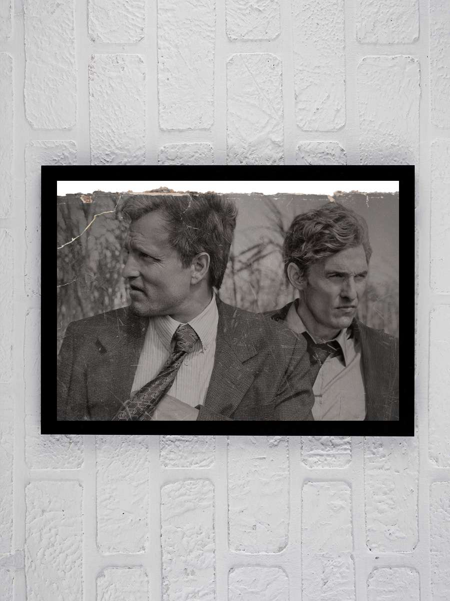 True Detective Dizi Tablo Siyah Çerçeveli Dizi Poster Duvar Tablo