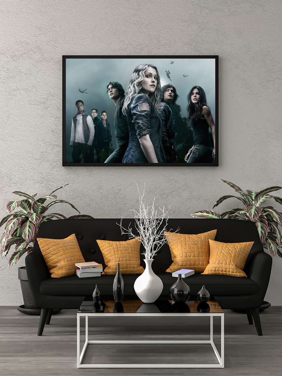 The 100 Dizi Tablo Siyah Çerçeveli Dizi Poster Duvar Tablo