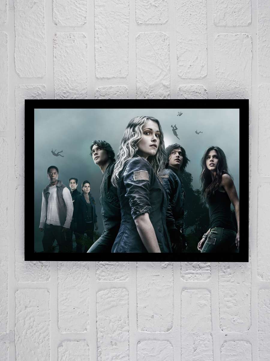 The 100 Dizi Tablo Siyah Çerçeveli Dizi Poster Duvar Tablo