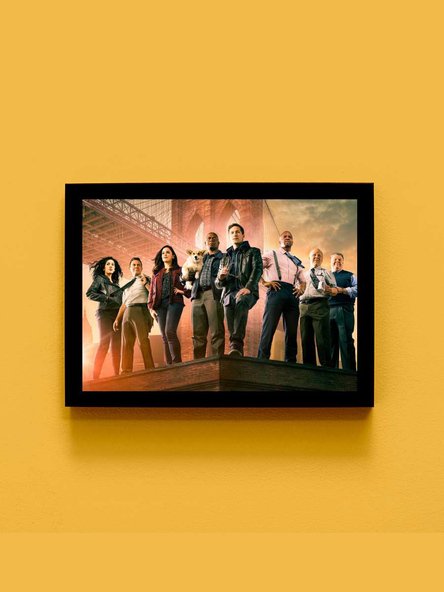 Brooklyn Nine-Nine Dizi Tablo Siyah Çerçeveli Dizi Poster Duvar Tablo