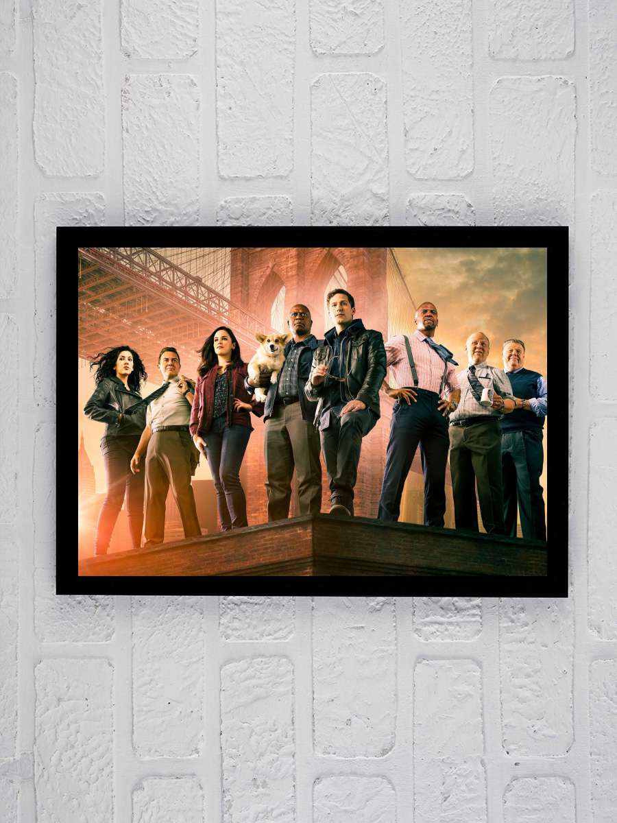 Brooklyn Nine-Nine Dizi Tablo Siyah Çerçeveli Dizi Poster Duvar Tablo