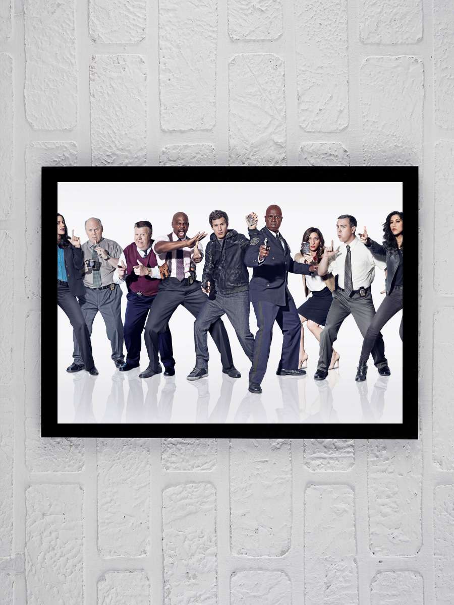 Brooklyn Nine-Nine Dizi Tablo Siyah Çerçeveli Dizi Poster Duvar Tablo