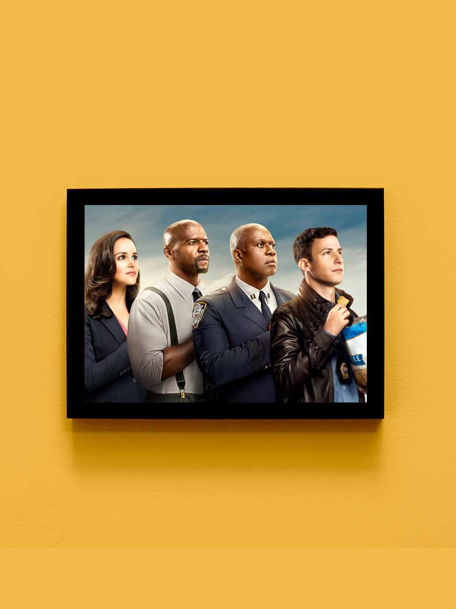 Brooklyn Nine-Nine Dizi Tablo Siyah Çerçeveli Dizi Poster Duvar Tablo