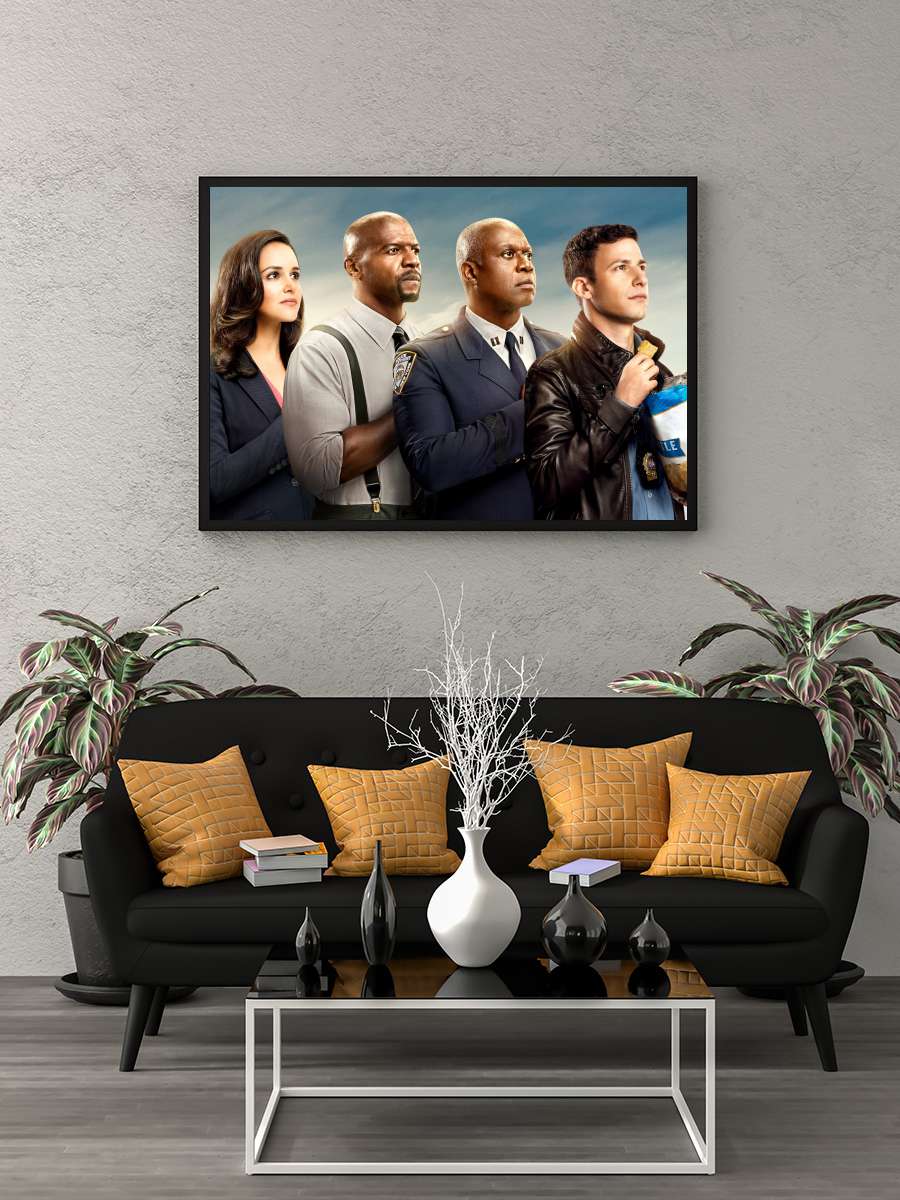 Brooklyn Nine-Nine Dizi Tablo Siyah Çerçeveli Dizi Poster Duvar Tablo