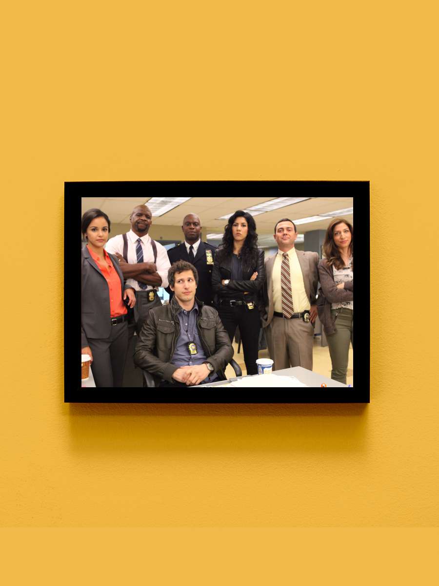 Brooklyn Nine-Nine Dizi Tablo Siyah Çerçeveli Dizi Poster Duvar Tablo