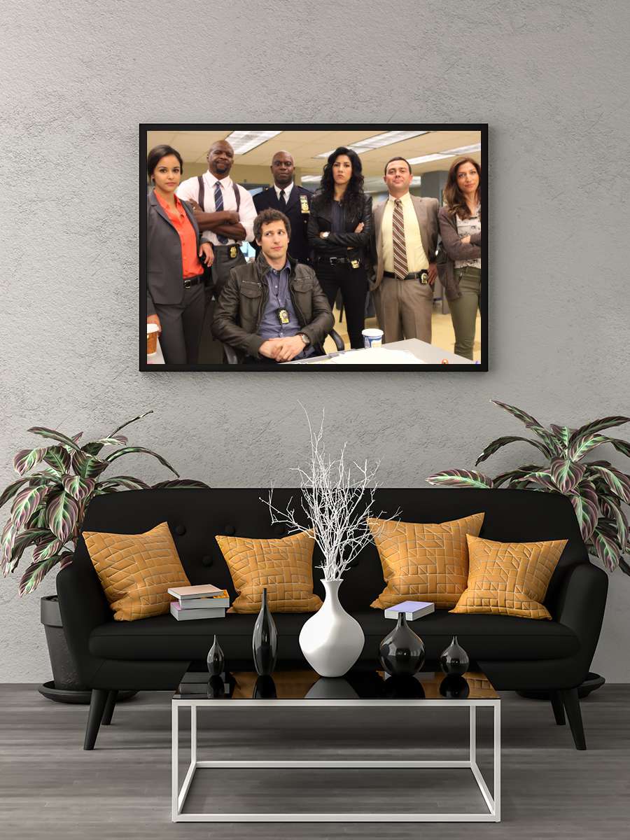 Brooklyn Nine-Nine Dizi Tablo Siyah Çerçeveli Dizi Poster Duvar Tablo