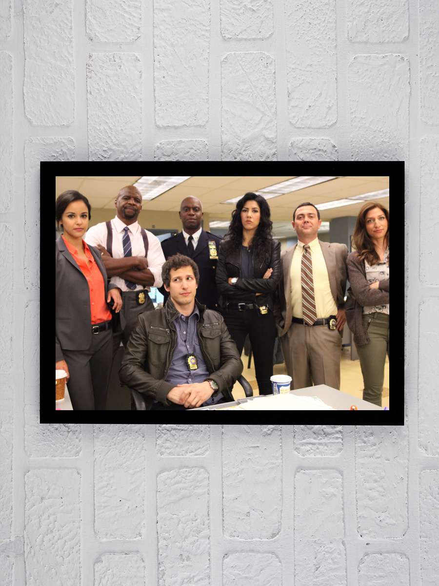 Brooklyn Nine-Nine Dizi Tablo Siyah Çerçeveli Dizi Poster Duvar Tablo