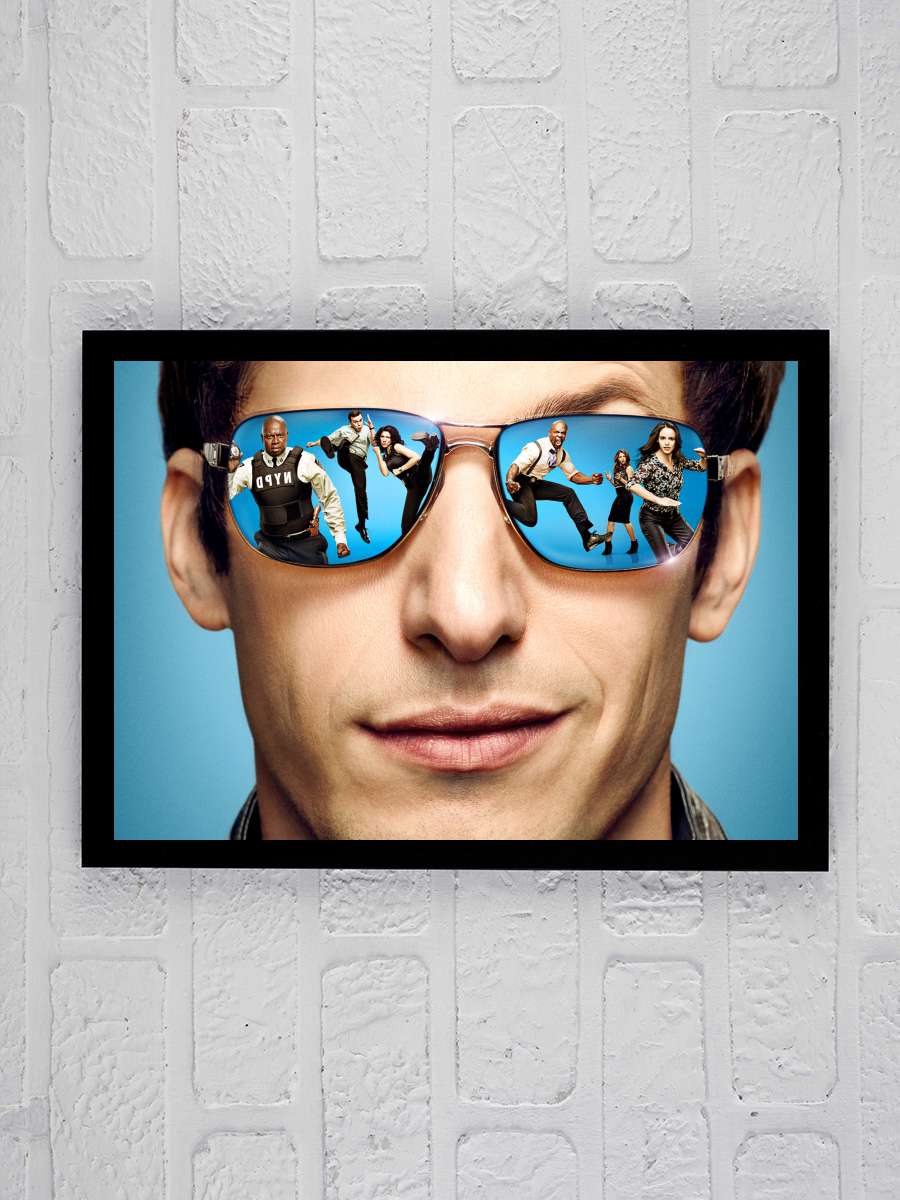 Brooklyn Nine-Nine Dizi Tablo Siyah Çerçeveli Dizi Poster Duvar Tablo