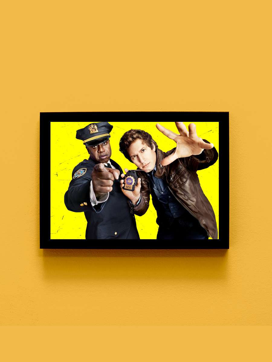 Brooklyn Nine-Nine Dizi Tablo Siyah Çerçeveli Dizi Poster Duvar Tablo