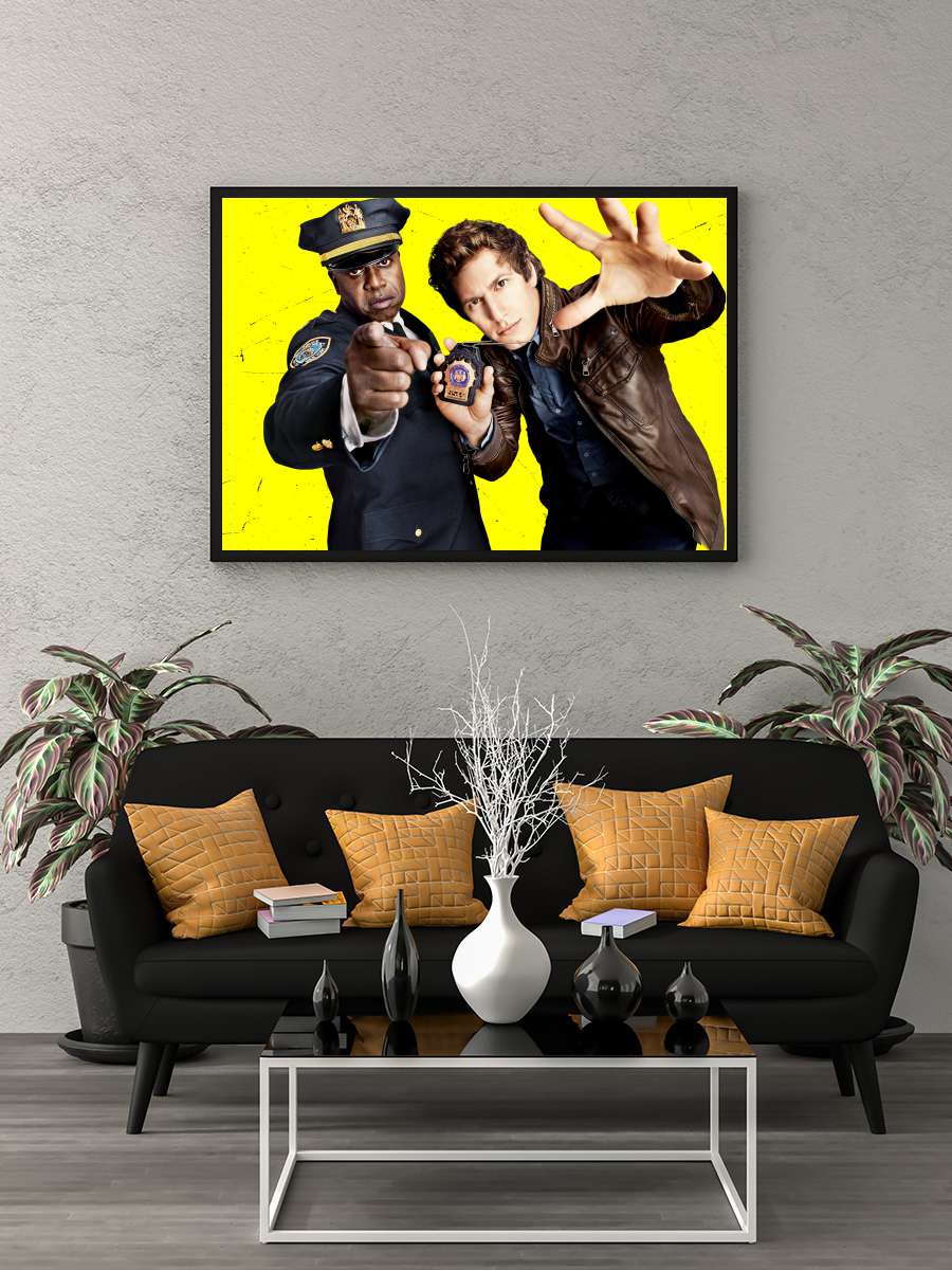 Brooklyn Nine-Nine Dizi Tablo Siyah Çerçeveli Dizi Poster Duvar Tablo