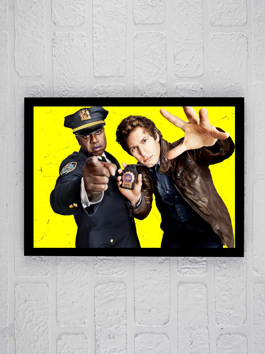 Brooklyn Nine-Nine Dizi Tablo Siyah Çerçeveli Dizi Poster Duvar Tablo