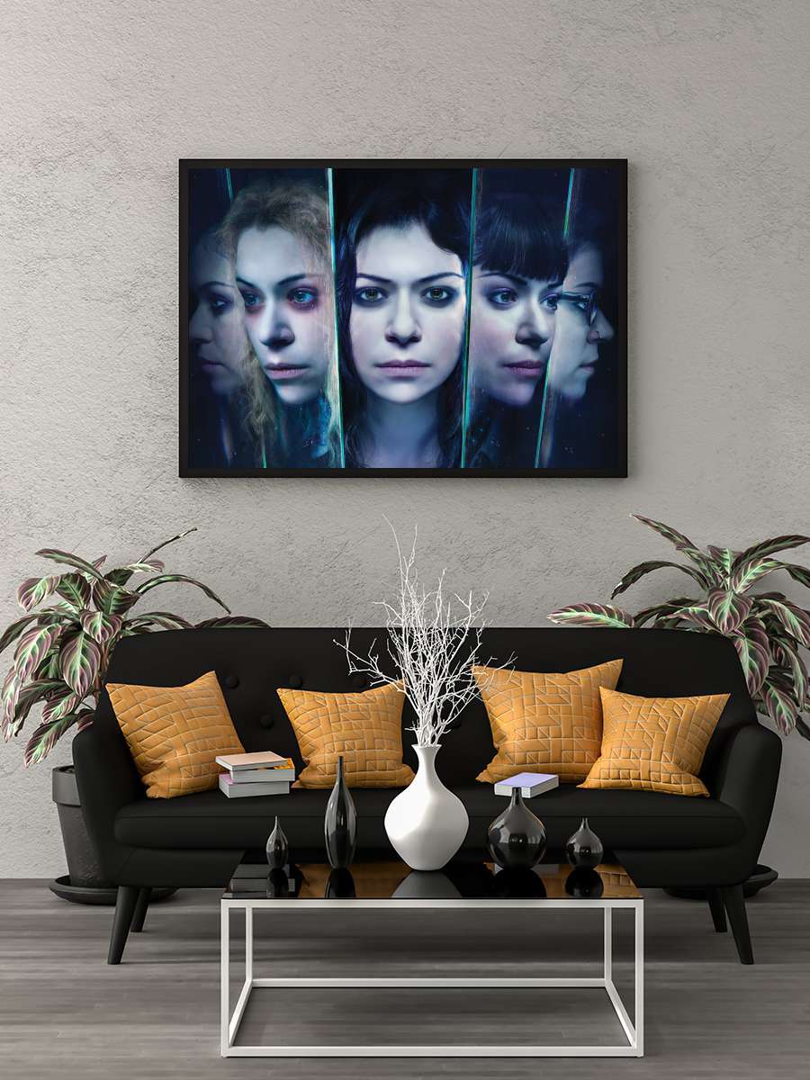 Orphan Black Dizi Tablo Siyah Çerçeveli Dizi Poster Duvar Tablo