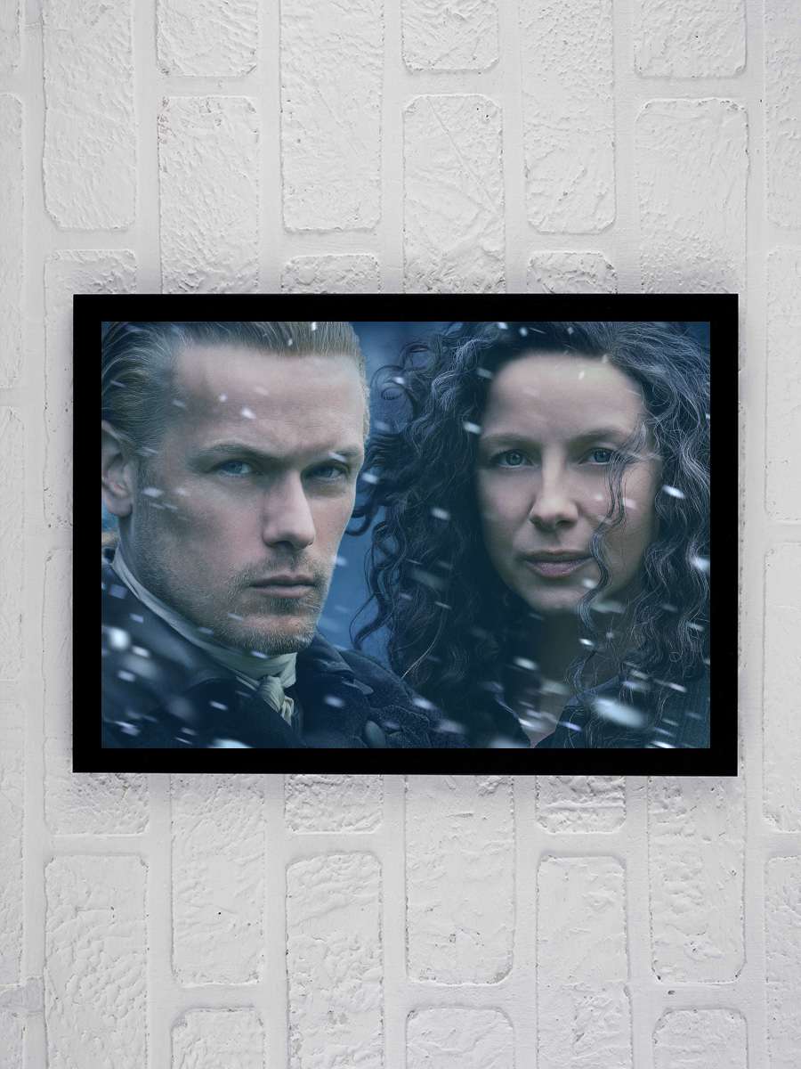 Outlander Dizi Tablo Siyah Çerçeveli Dizi Poster Duvar Tablo