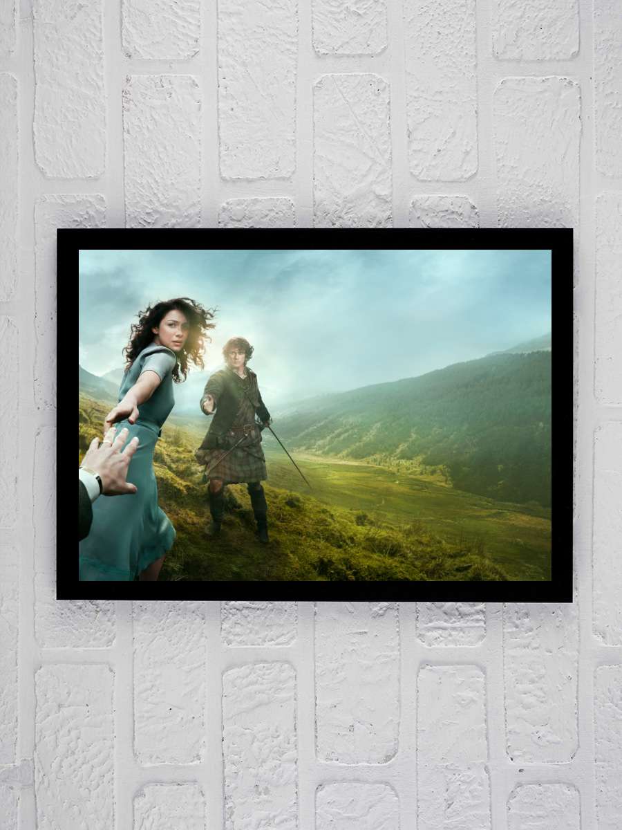 Outlander Dizi Tablo Siyah Çerçeveli Dizi Poster Duvar Tablo