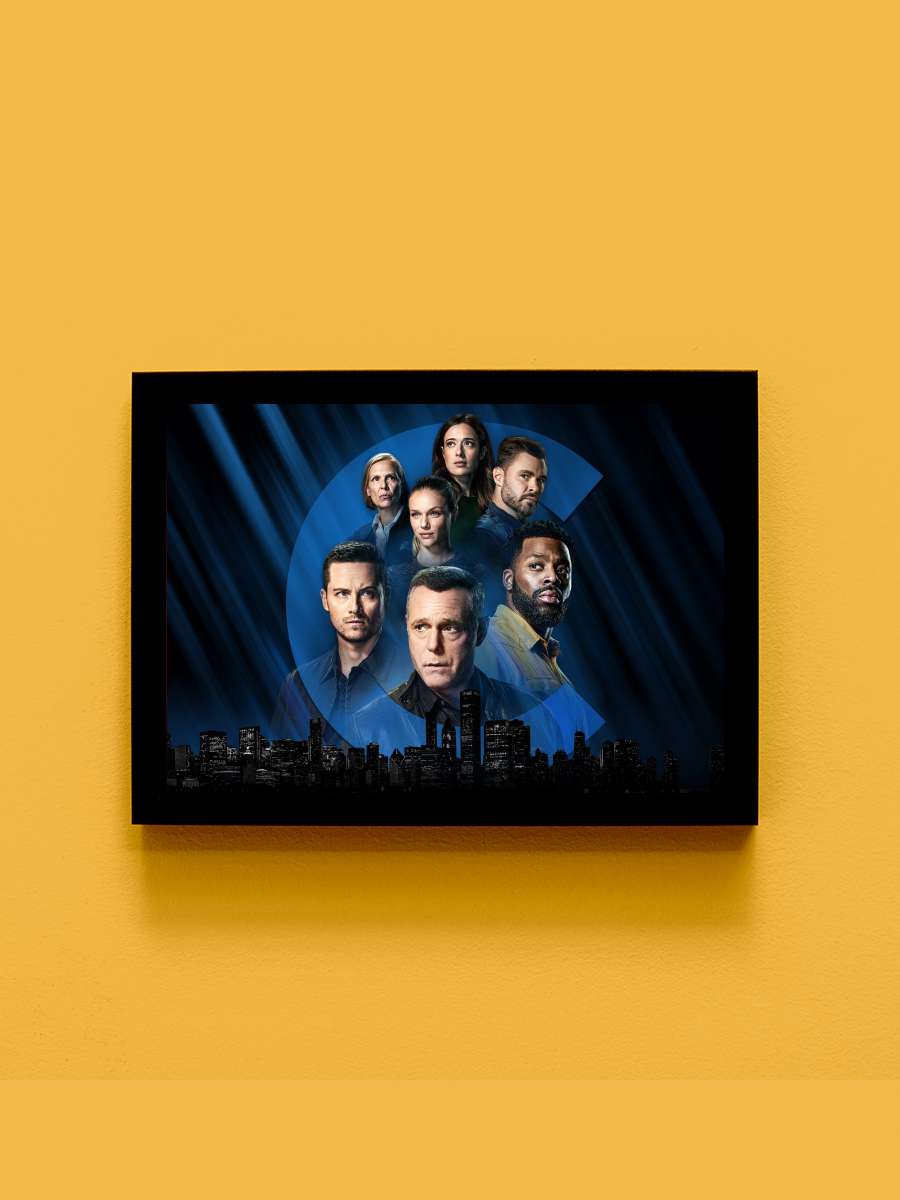 Chicago P.D. Dizi Tablo Siyah Çerçeveli Dizi Poster Duvar Tablo