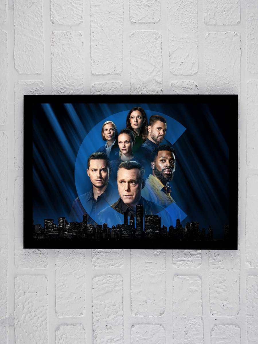 Chicago P.D. Dizi Tablo Siyah Çerçeveli Dizi Poster Duvar Tablo