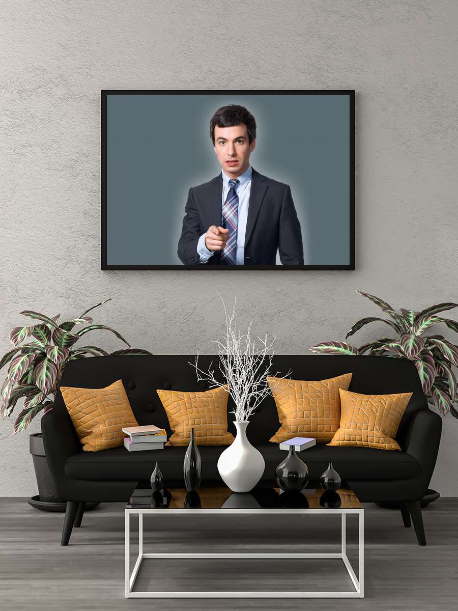 Nathan for You Dizi Tablo Siyah Çerçeveli Dizi Poster Duvar Tablo