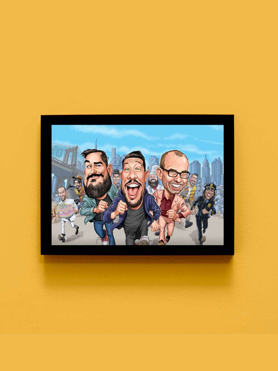 Impractical Jokers Dizi Tablo Siyah Çerçeveli Dizi Poster Duvar Tablo