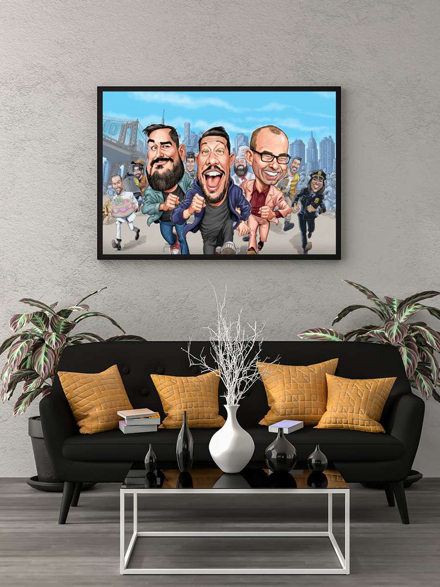 Impractical Jokers Dizi Tablo Siyah Çerçeveli Dizi Poster Duvar Tablo