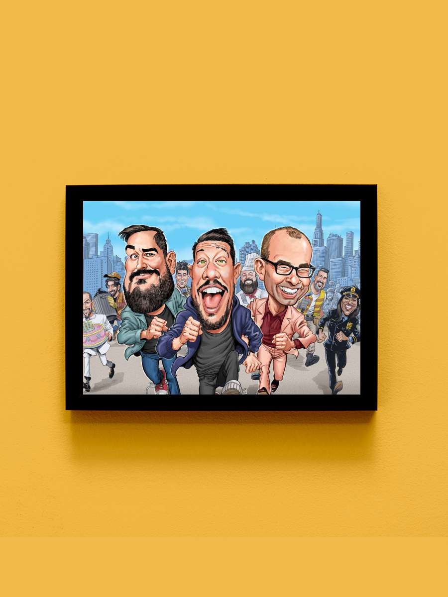 Impractical Jokers Dizi Tablo Siyah Çerçeveli Dizi Poster Duvar Tablo