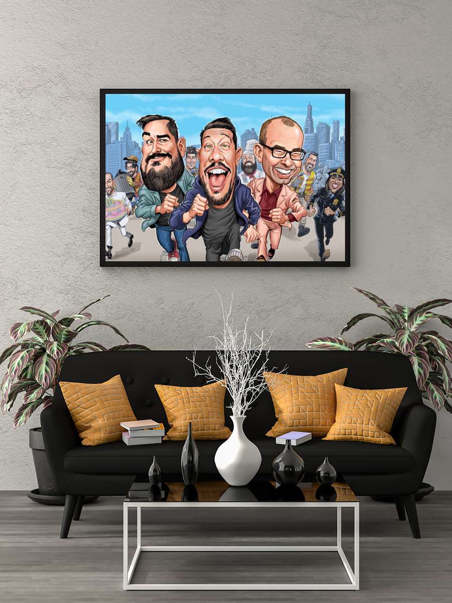 Impractical Jokers Dizi Tablo Siyah Çerçeveli Dizi Poster Duvar Tablo