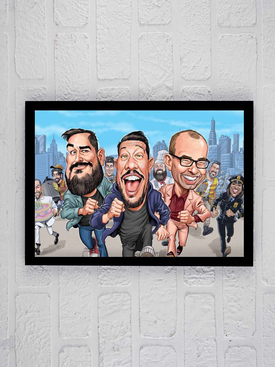 Impractical Jokers Dizi Tablo Siyah Çerçeveli Dizi Poster Duvar Tablo