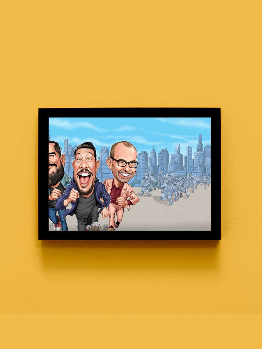 Impractical Jokers Dizi Tablo Siyah Çerçeveli Dizi Poster Duvar Tablo