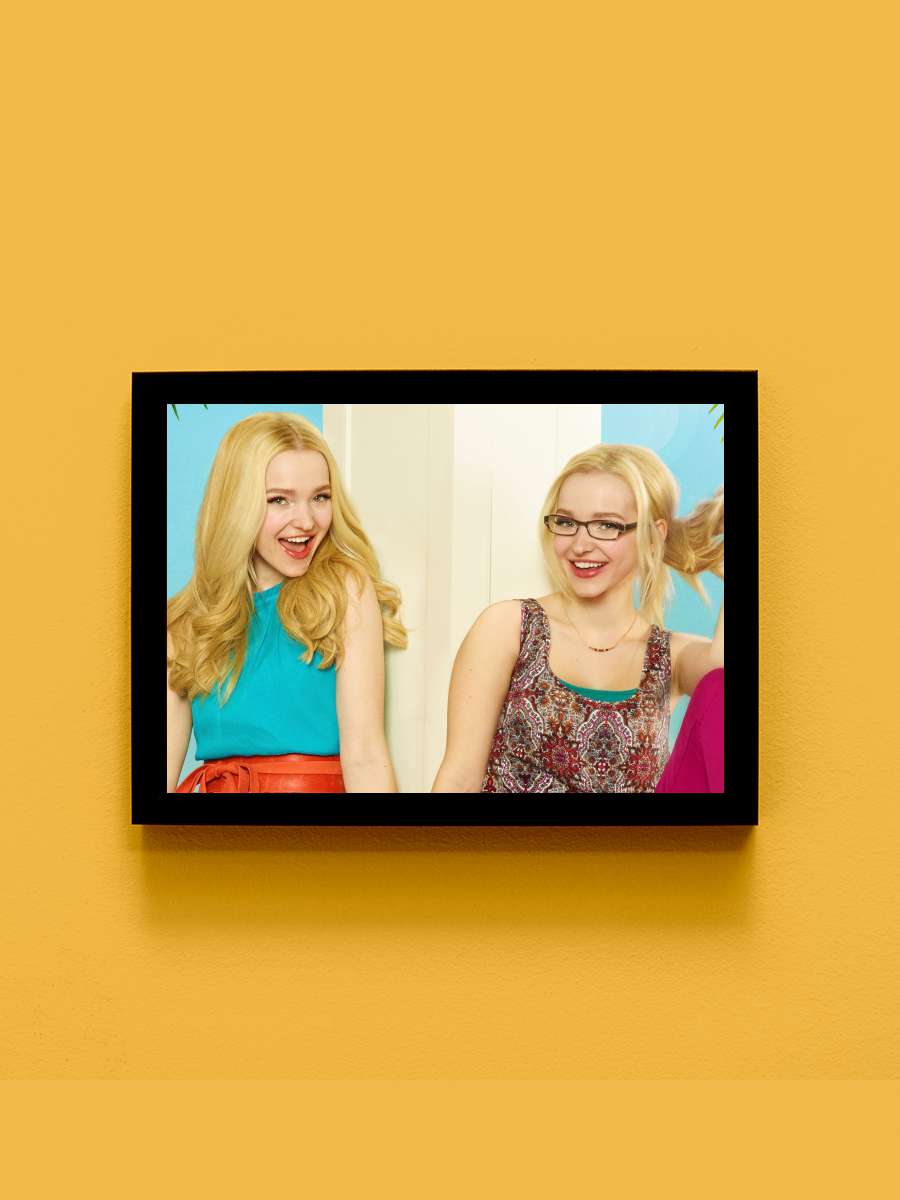 Liv and Maddie Dizi Tablo Siyah Çerçeveli Dizi Poster Duvar Tablo