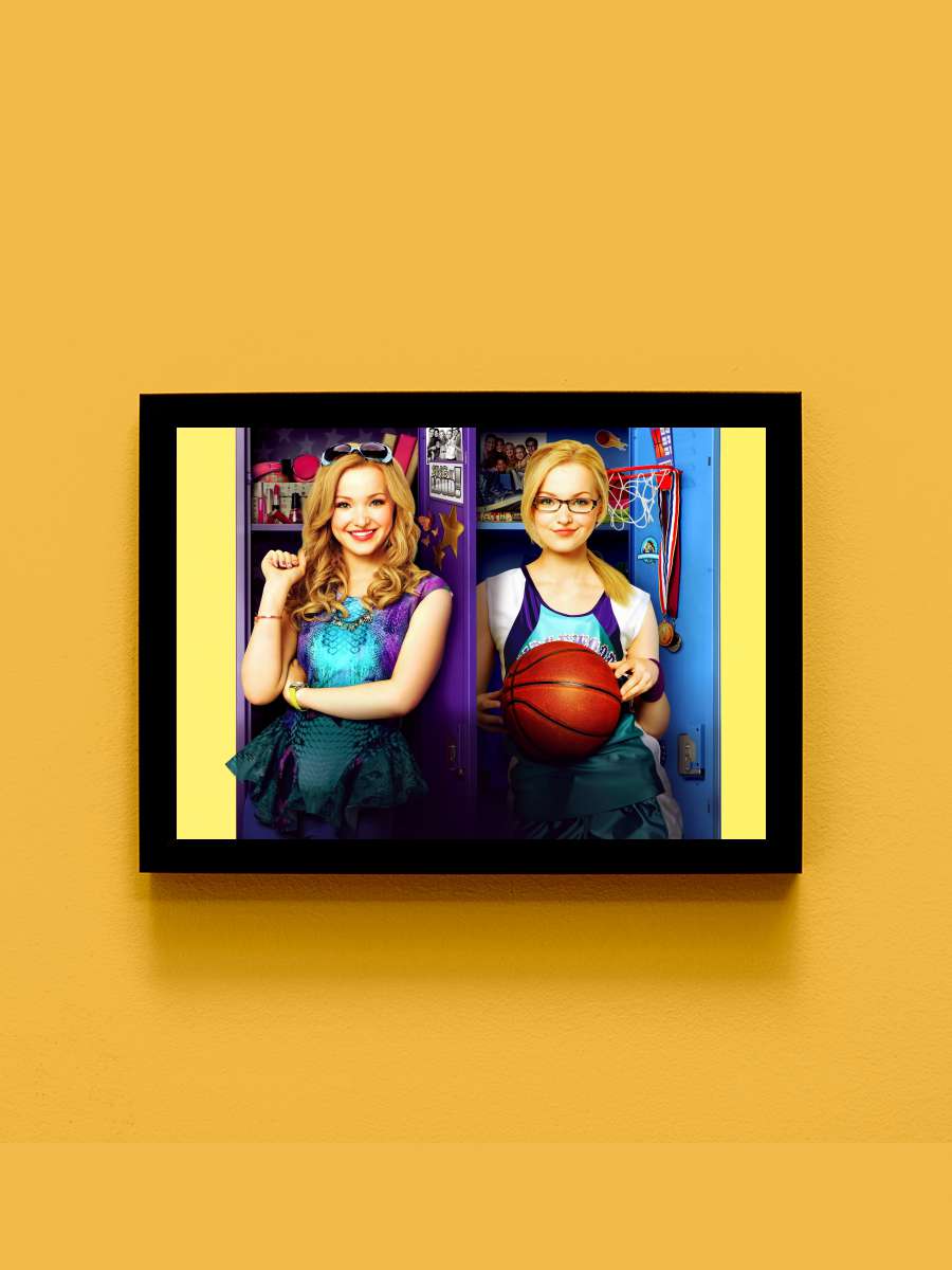 Liv and Maddie Dizi Tablo Siyah Çerçeveli Dizi Poster Duvar Tablo