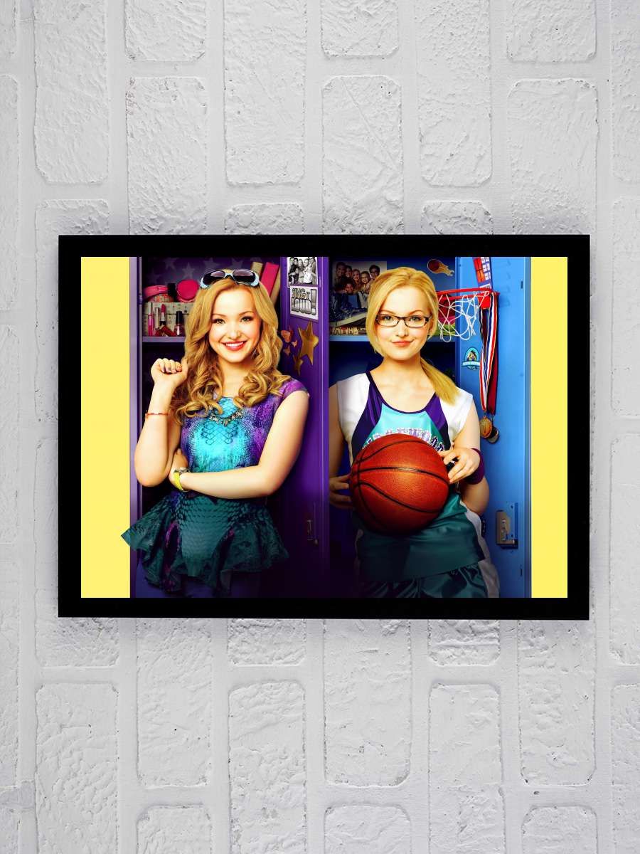 Liv and Maddie Dizi Tablo Siyah Çerçeveli Dizi Poster Duvar Tablo