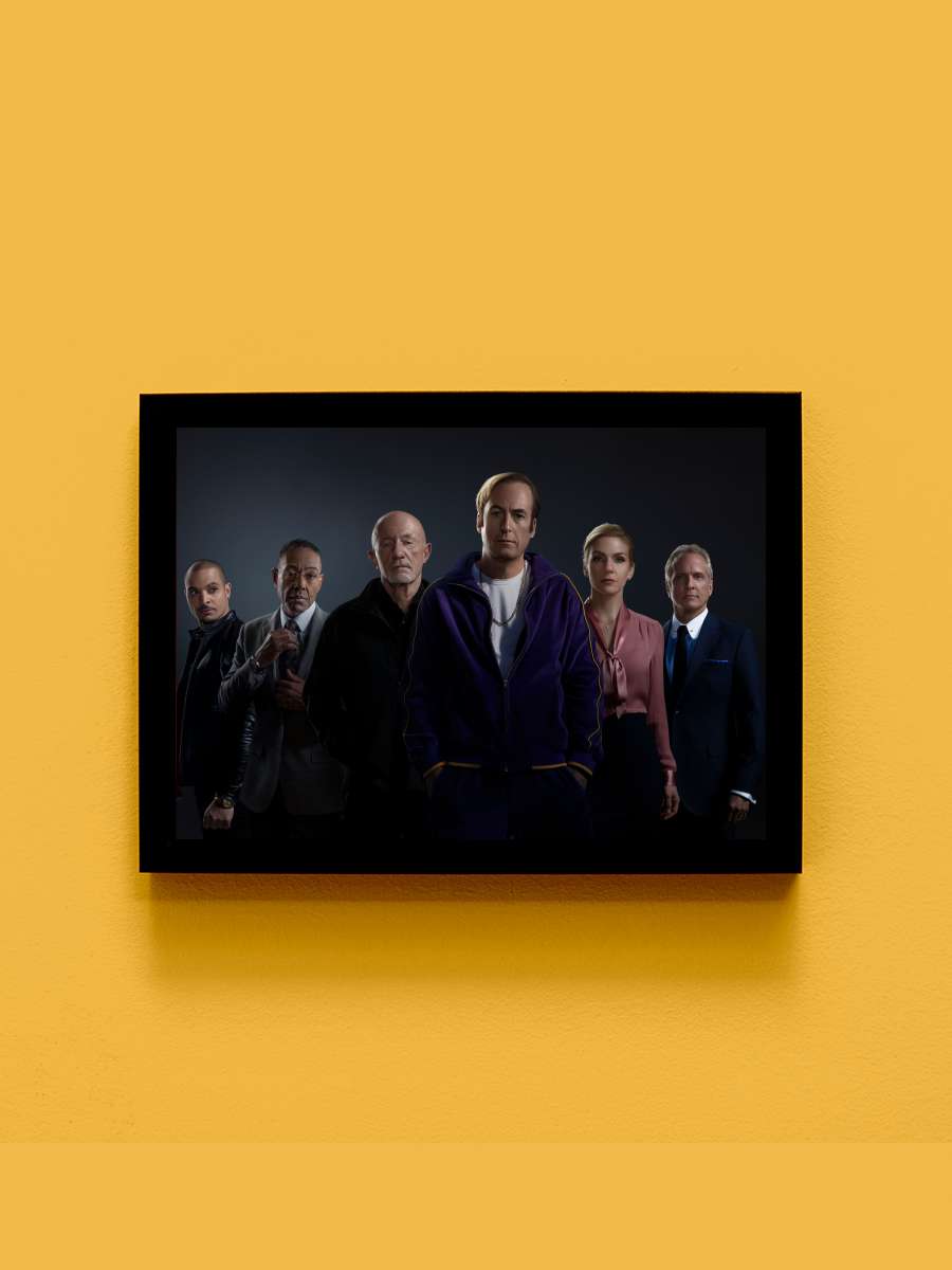 Better Call Saul Dizi Tablo Siyah Çerçeveli Dizi Poster Duvar Tablo