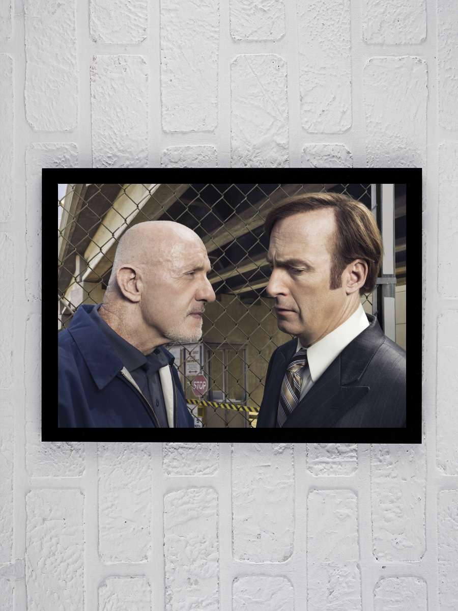 Better Call Saul Dizi Tablo Siyah Çerçeveli Dizi Poster Duvar Tablo