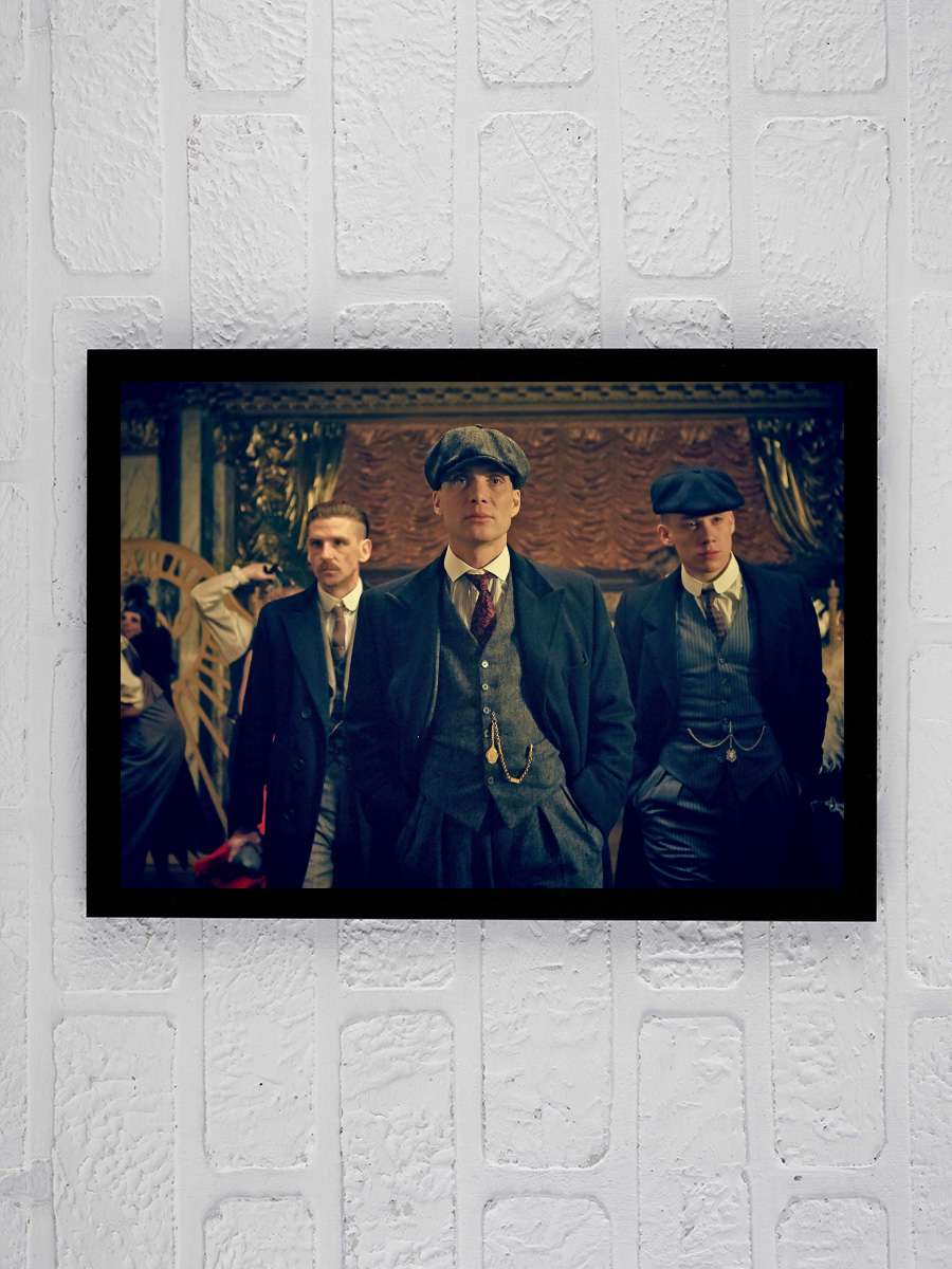 Peaky Blinders Dizi Tablo Siyah Çerçeveli Dizi Poster Duvar Tablo