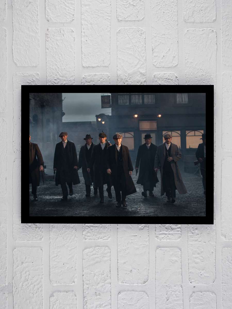 Peaky Blinders Dizi Tablo Siyah Çerçeveli Dizi Poster Duvar Tablo