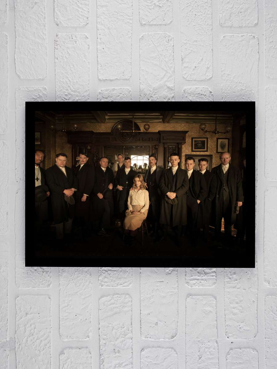 Peaky Blinders Dizi Tablo Siyah Çerçeveli Dizi Poster Duvar Tablo