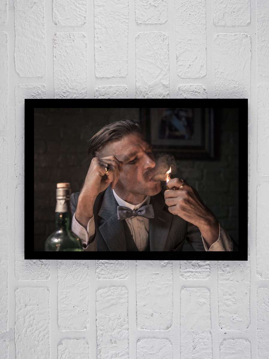 Peaky Blinders Dizi Tablo Siyah Çerçeveli Dizi Poster Duvar Tablo