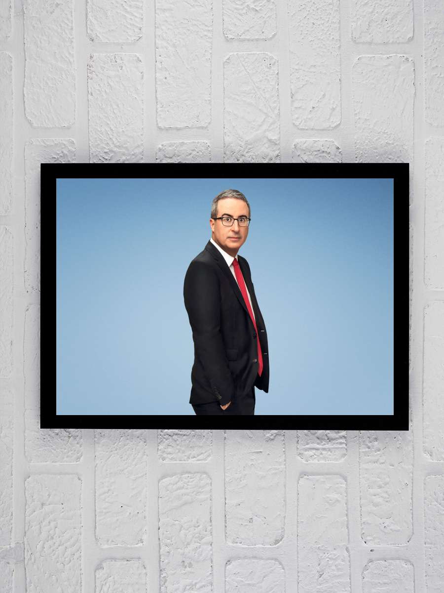 Last Week Tonight with John Oliver Dizi Tablo Siyah Çerçeveli Dizi Poster Duvar Tablo