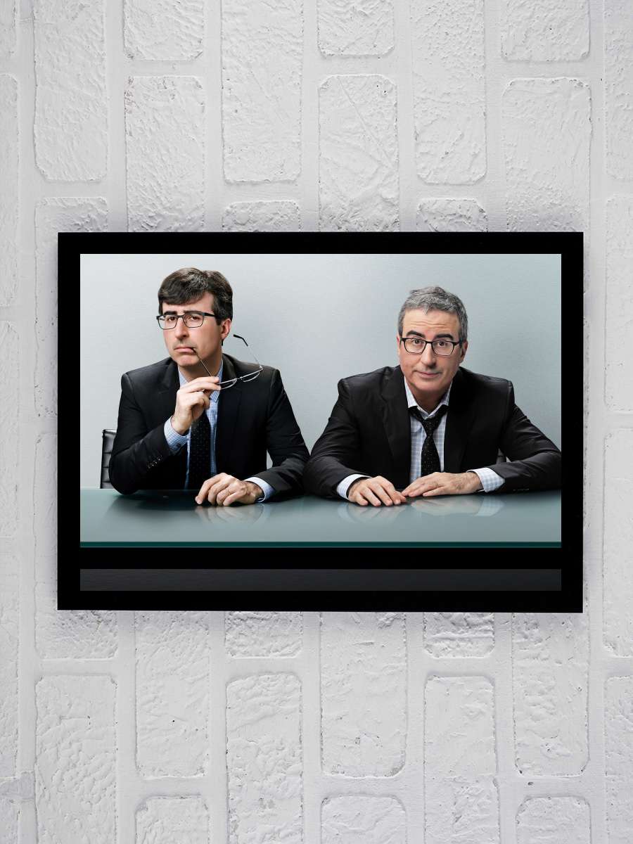 Last Week Tonight with John Oliver Dizi Tablo Siyah Çerçeveli Dizi Poster Duvar Tablo