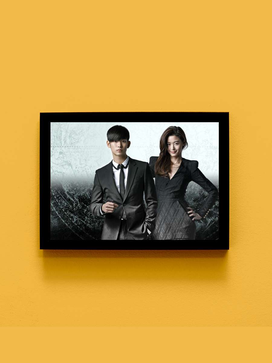 별에서 온 그대 Dizi Tablo Siyah Çerçeveli Dizi Poster Duvar Tablo